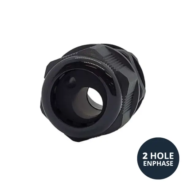 25mm Multi Hole Gland 2 hole 12.5mm + 4.8mm- Enphase – Box of 20