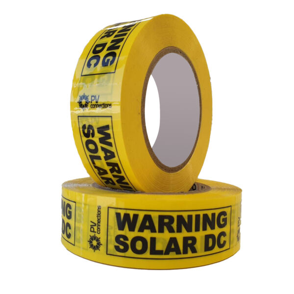 DC Warning Tape 50mt Roll Adhesive