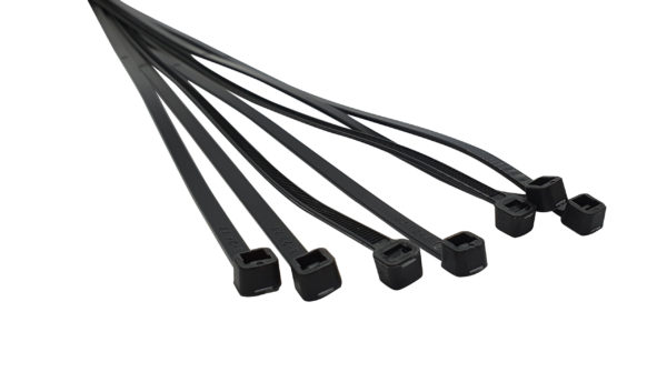 300 X 4.8mm Black Nylon Cable Ties