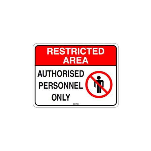 Restricted Area Label