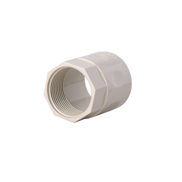 Solarflex 25mm female flexible pvc conduit fitting plain to screwed coupling – Pack of 50.