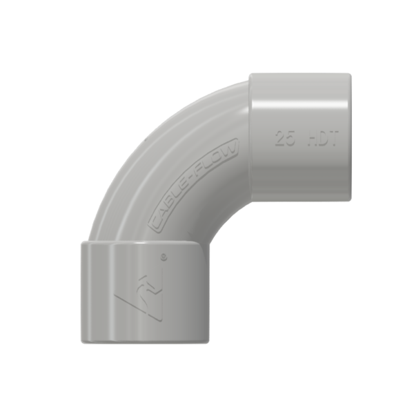 25mm Conduit Elbow Grey