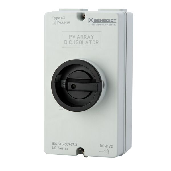 DC Isolator 1500V 32A in Weather-proof Enclosure