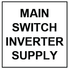 Main Switch Inverter Supply Label